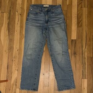 Madewell Women's Straight Leg Blue Jeans